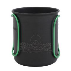 MOUNTAIN SPACE SAVER MUG WITH GREEN GRIP